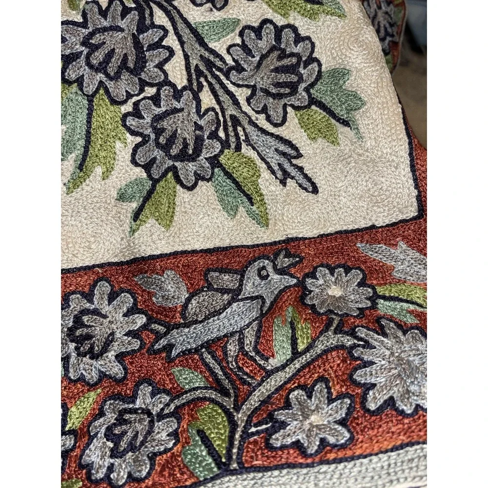 Kashmiri Tree Of Life Textile Wall Hanging Kashmiri Home Decor Art 46 x 28.5